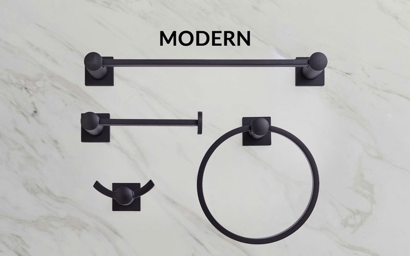 Small Bath Rosette Modern Notch Shot